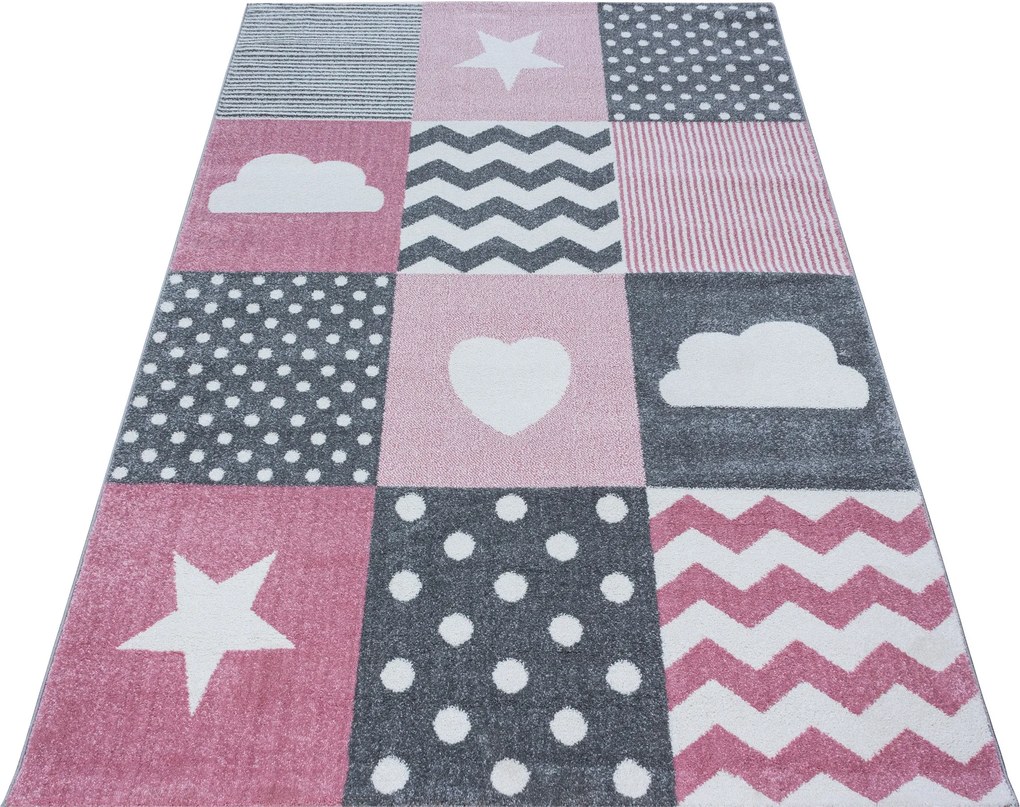 Ayyildiz koberce Kusový koberec Kids 620 pink - 80x150 cm