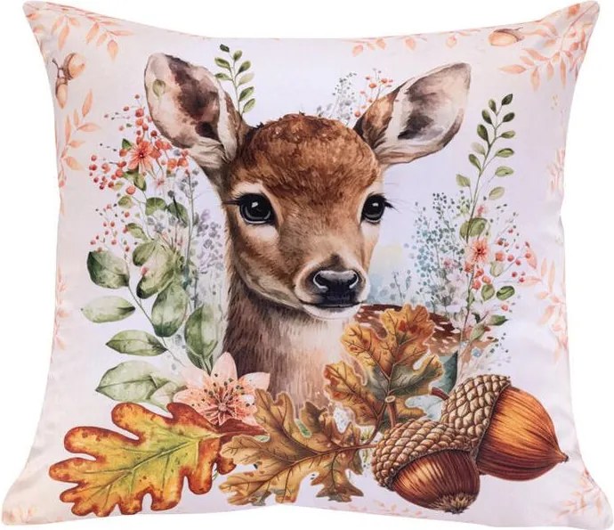 Súprava 3 ks obliečok na vankúšiky LESNÉ ZVIERATKÁ 45 x 45 cm