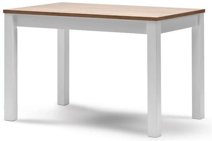 Stima Stôl CASA mia VARIANT Vyberte odtieň ->: Tmavo hnedá, Vybetre odtieň podnože ->: Biela, Vyberte rozmer ->: 120 x 80 cm