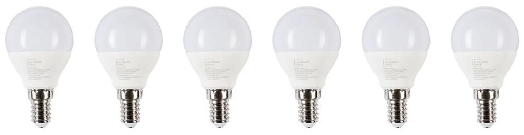 LIVARNO home LED žiarovka, 6 kusov (E14 / 3 W / klasický guľatý tvar) (100334375)