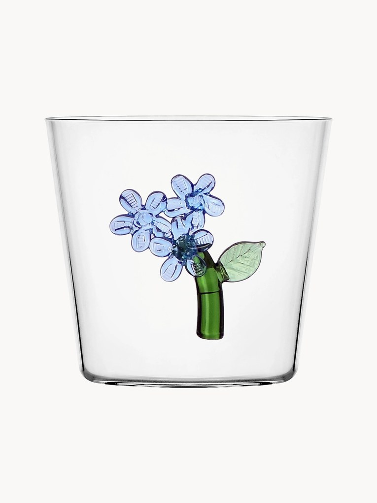 Ručne vyrobený pohár na vodu Botanica