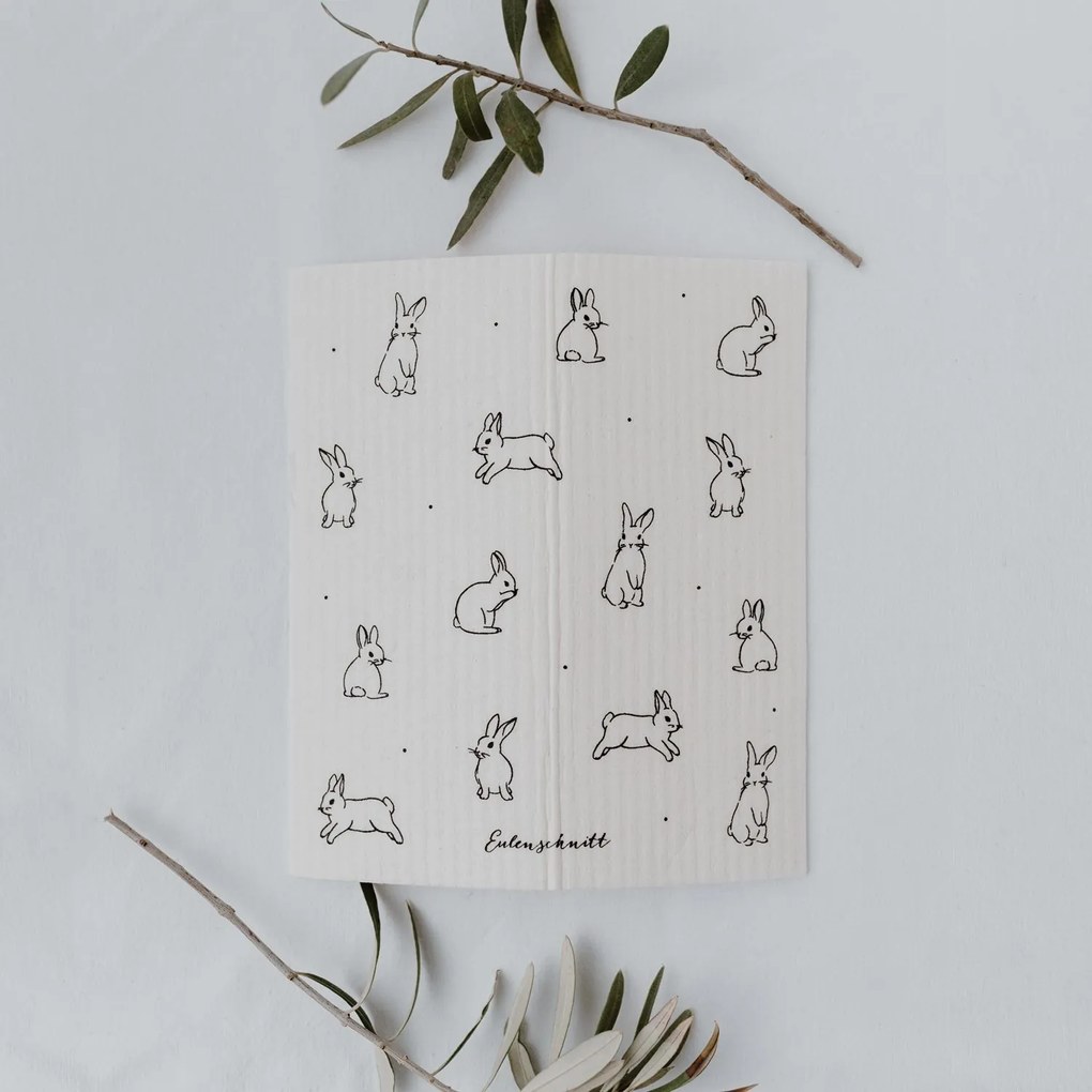 Eulenschnitt Prírodná hubová utierka Rabbit – set 3 ks
