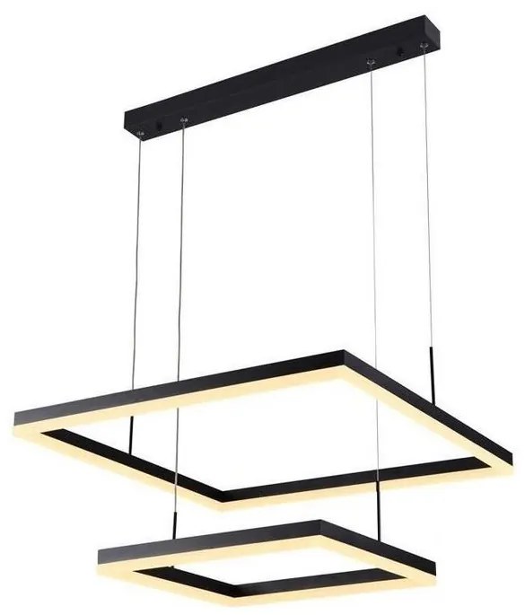 LED Stmievateľný luster na lanku LED/90W/230V 3000-6500K + diaľkové ovládanie