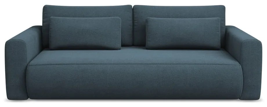 Modrá rozkladacia/s úložným priestorom pohovka 238 cm Kapua – Makamii