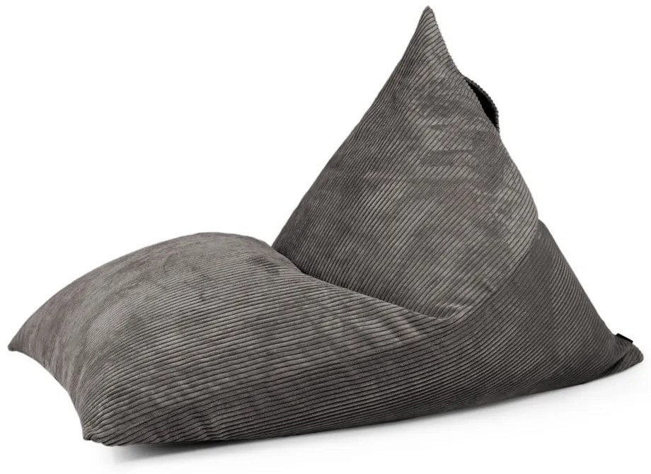 Tmavosivý menčestrový sedací vak Razzmatazz – SLOWDOWN