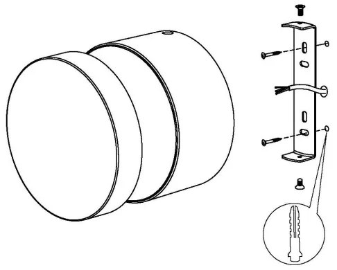 Eglo 97303 - LED Vonkajšie nástenné svietidlo MELZO LED/11W/230V čierna