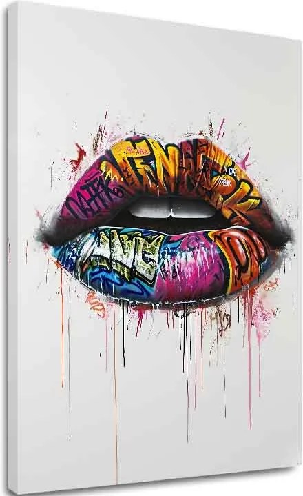Obraz Graffiti Lips | Talianske plátno