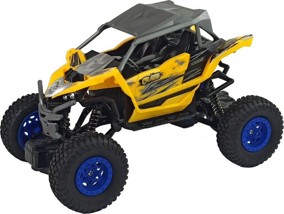 LEAN Toys Terénne auto Off-Road s diaľkovým ovládaním 2,4 GHz v mierke 1:16, žlté