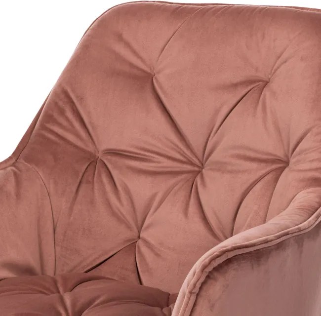 Jedálenská stolička zamatová, ružová DCH-421 PINK4