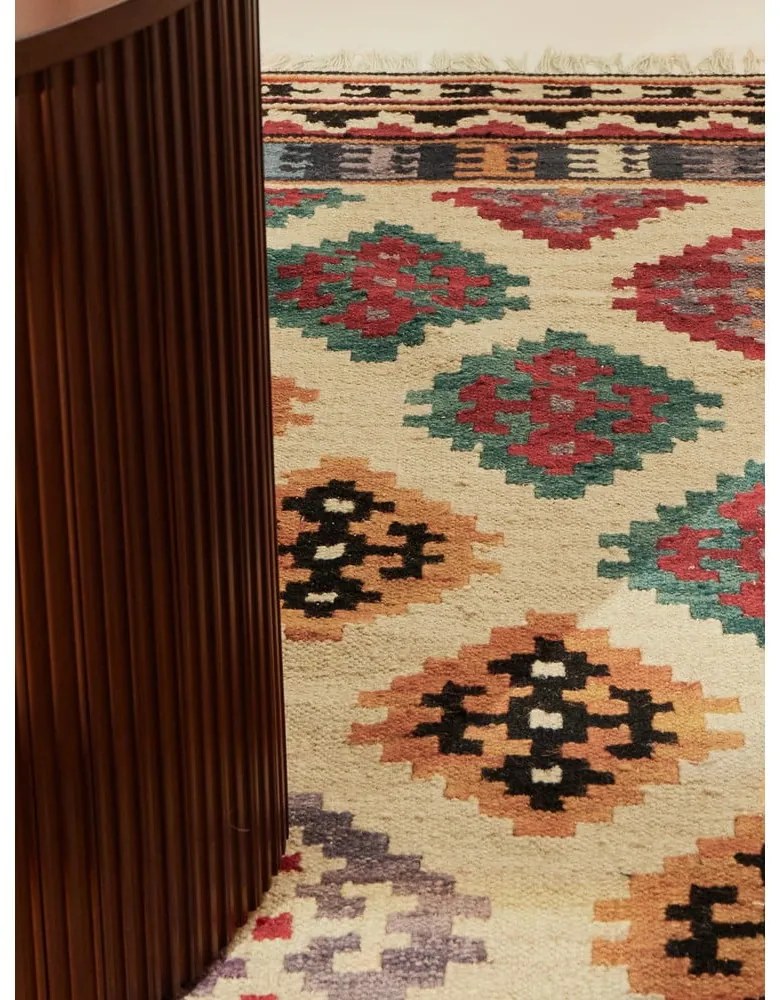 Červený obojstranný ručne tkaný vlnený koberec 160x230 cm Kamal Kian – Nouristan