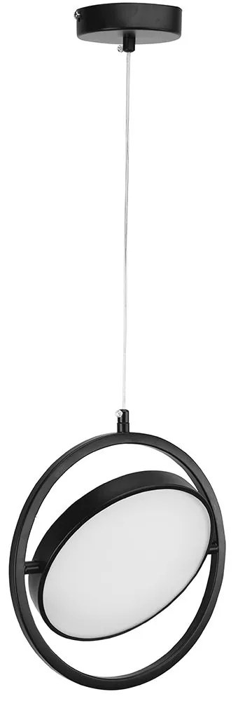 Toolight Toolight, LED závesné svietidlo 26cm, 5W, 4000K, APP1790-CP, čierna, OSW-06067