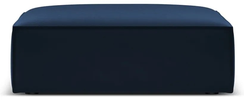 Tmavomodrá zamatová podnožka Vanda – Mazzini Sofas