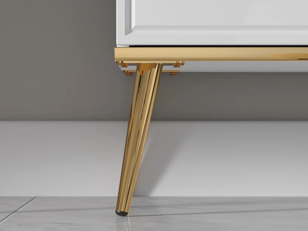 VITRÍNA BELLINI BIELY VYSOKÝ LESK 92 cm LED