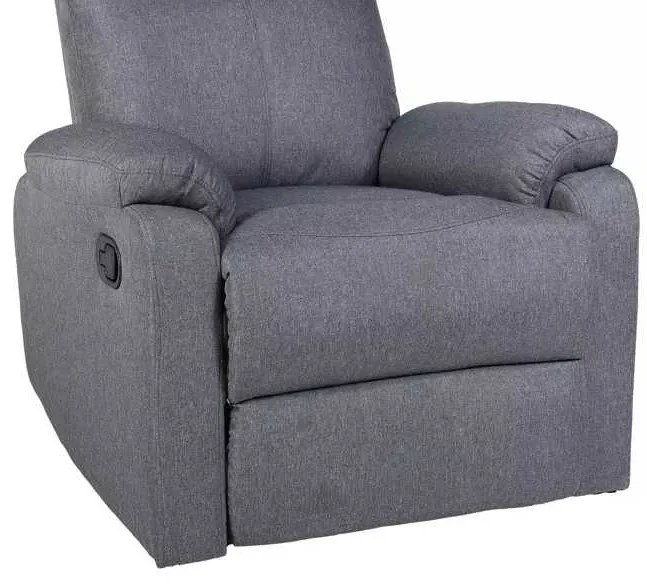 LuxuryForm DESIGN Televízne kreslo CARLOS s polohovaním - šedé