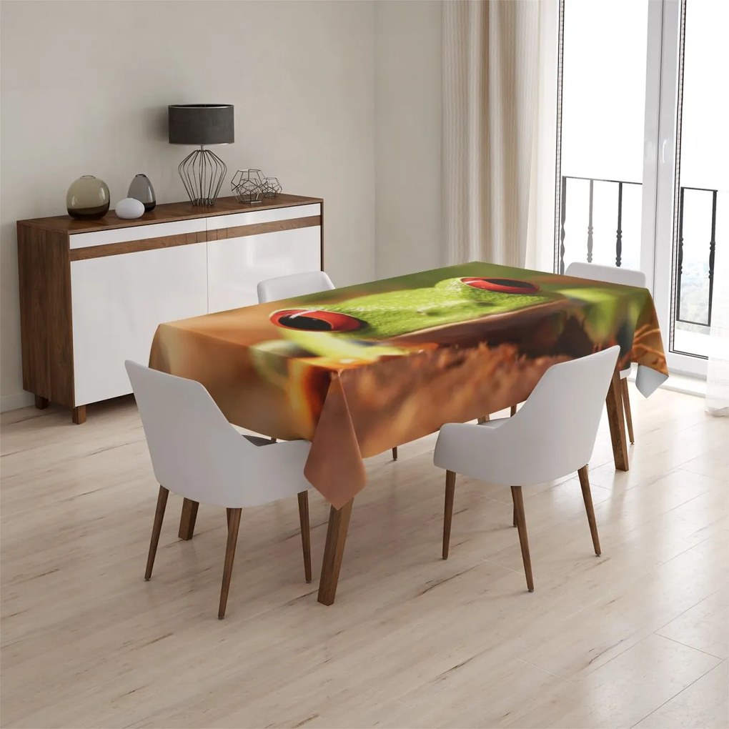Sablio Obrus Zelená žaba - 130x130 cm