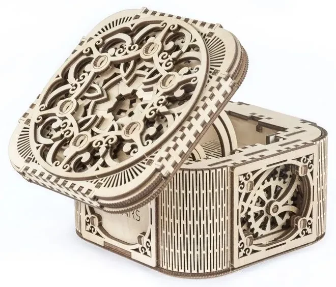 Ugears 3D Puzzle Šperkovnica 190 ks