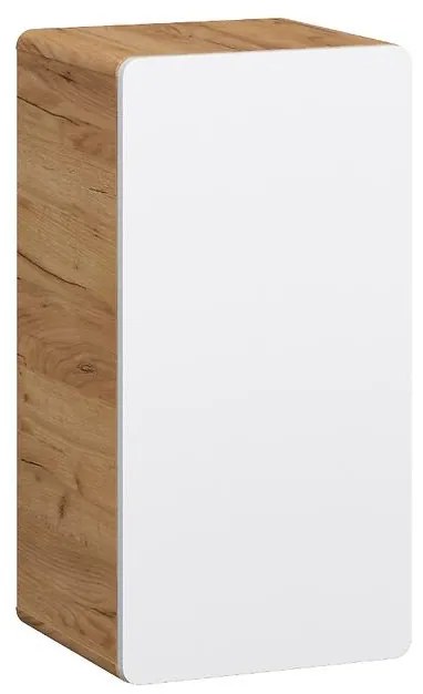 Kúpeľňová skrinka Bronx 35 dub craft-biely