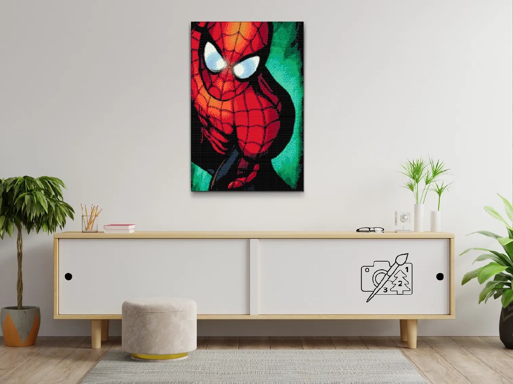 Gario Diamantové maľovanie Spiderman 2 Rozmery: 60 x 80 cm, Rámovanie: S vnútorným rámom, Diamanty: Okrúhle