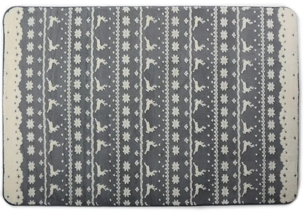 Tutumi Bergen, plyšový koberec 120x170cm, šedá, SHG-04008