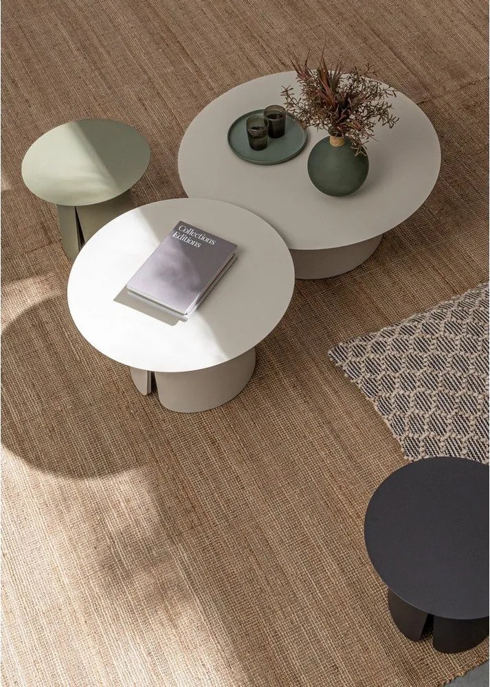 Hliníkový okrúhly záhradný stolík ø 45 cm Bryan – Bizzotto