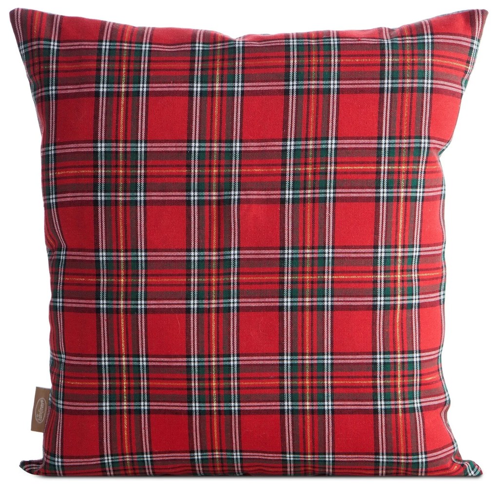 VIANOČNÁ DEKORAČNÁ OBLIEČKA NA VANKÚŠ BEAR 45X45 CM VZOROVANÁ