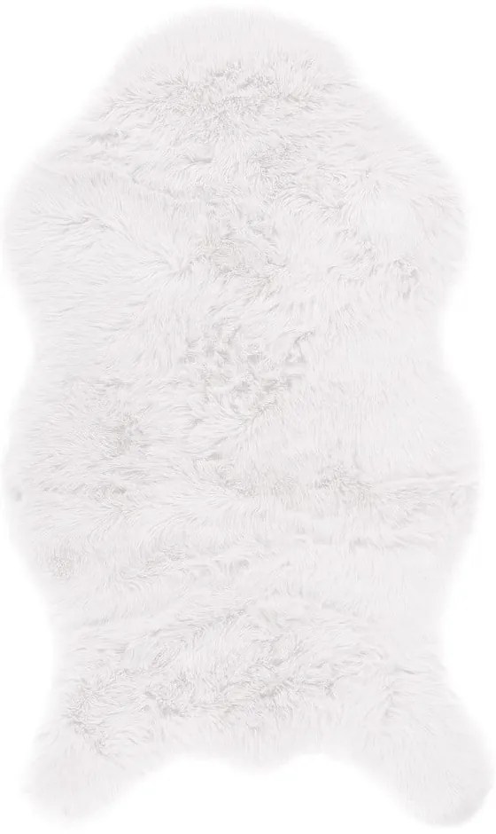 Biela umelá kožušina Tiseco Home Studio Sheepskin, 80 × 150 cm