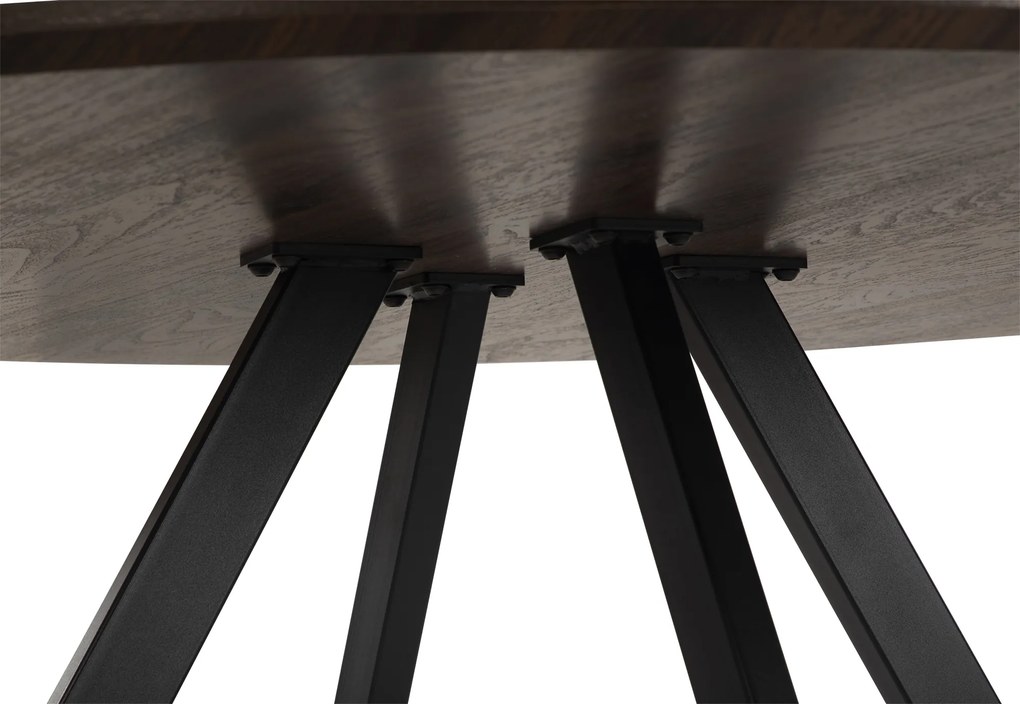 Noela Okrúhly jedálenský stôl v dekore hnedého dreva GYRUS 120