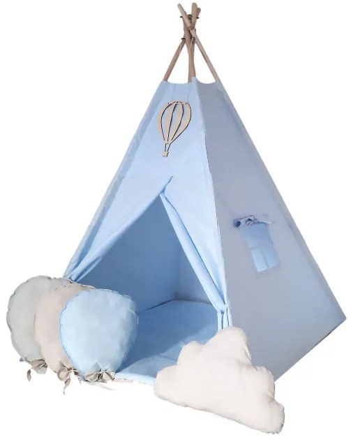 Detský stan Tipi modrý