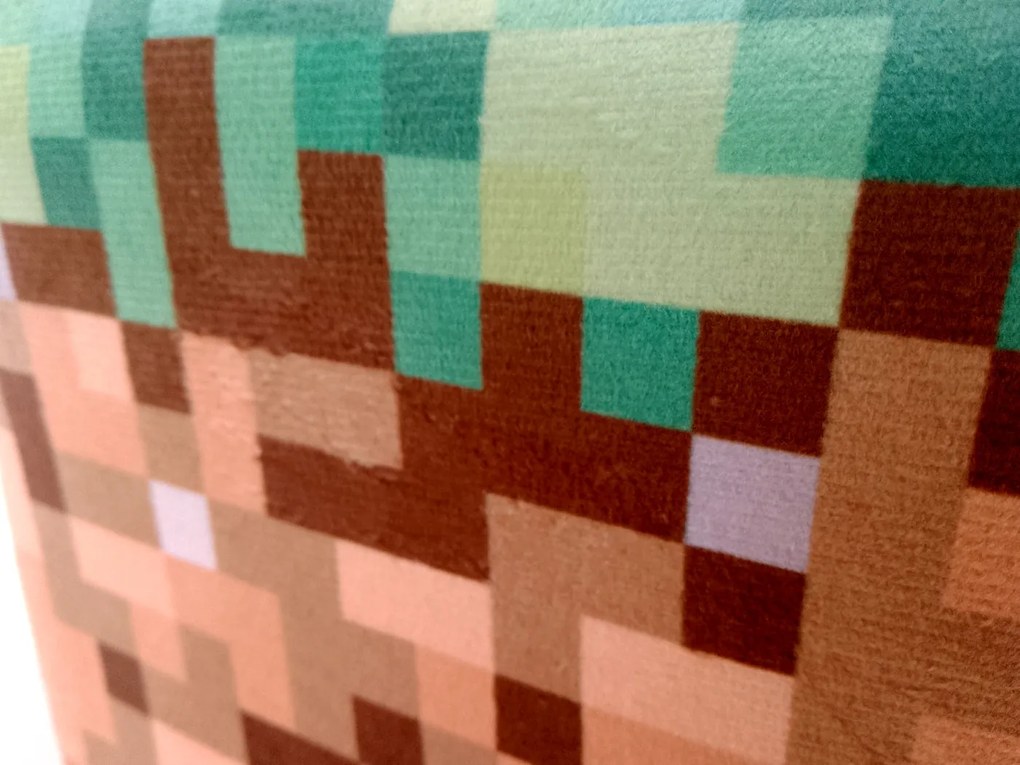 Plush Penová kocka Minecraft blok Tráva 20cm