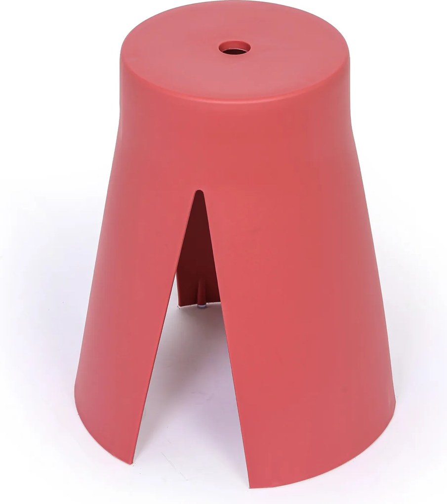 Plastová stolička RIKO, červená