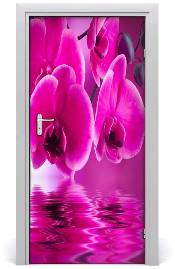 Fototapeta samolepiace ružová orchidea 85x205 cm