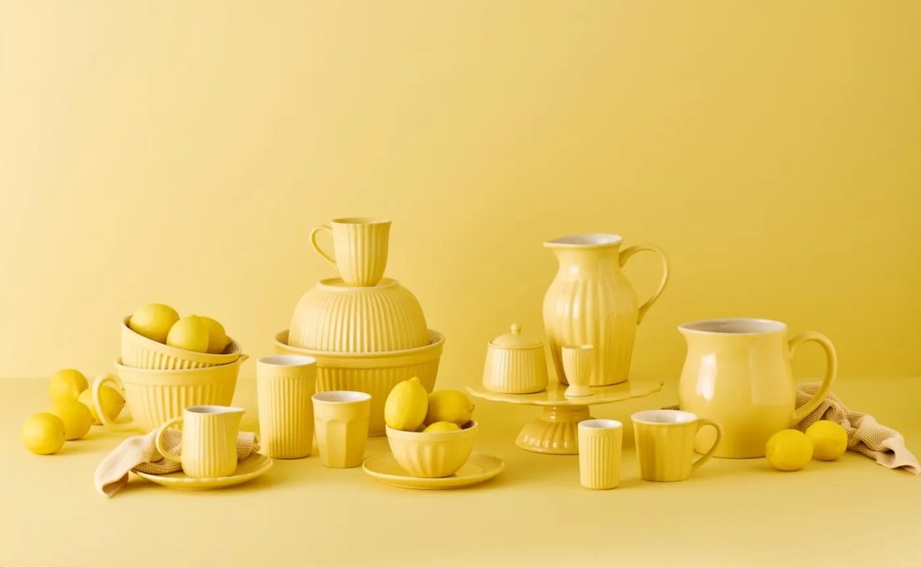 IB Laursen Keramická cukornička MYNTE LEMONADE žltá