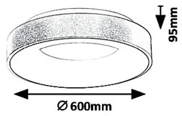 Rabalux 5053 - LED Stropné svietidlo CARMELA LED/50W/230V