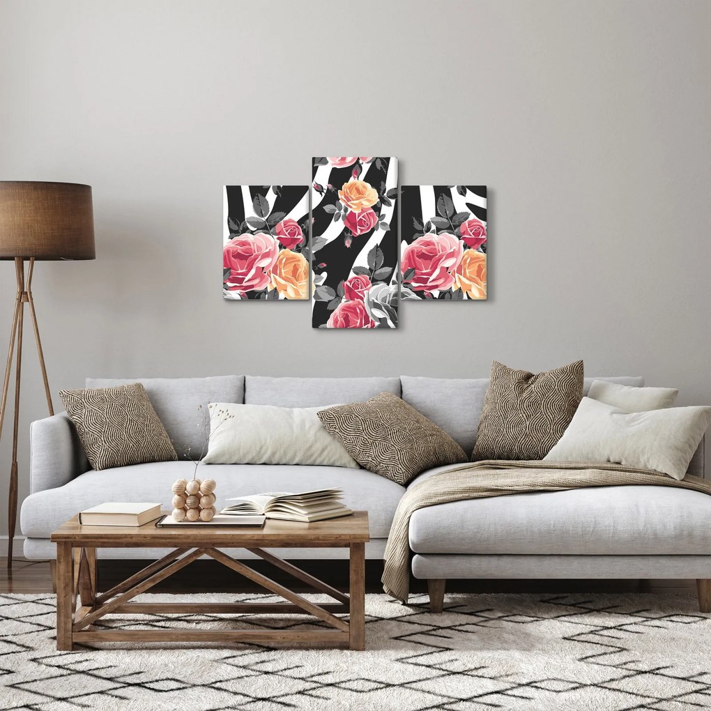 Obraz rozkvitnutých ruží (90x60 cm)