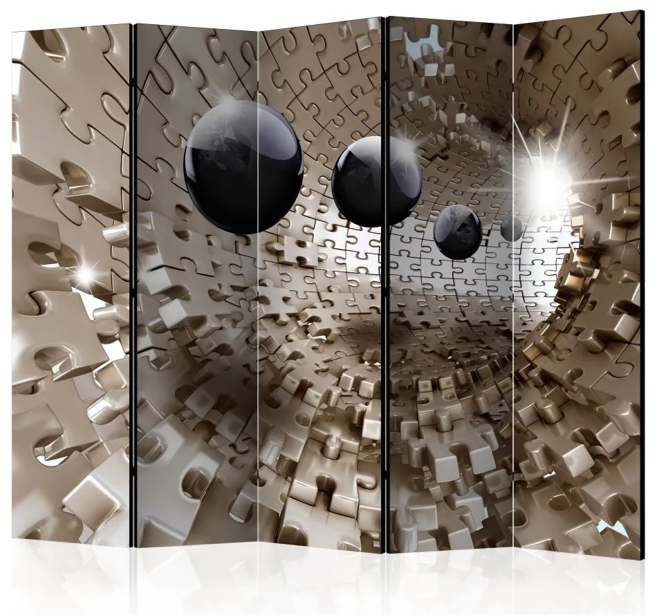 Artgeist Paraván - Golden Jigsaw II [Room Dividers]