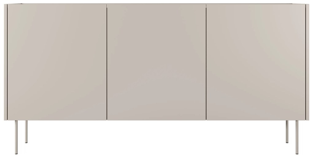 Komoda Desin 170 cm s kovovými nohami - kašmír / dub nagano