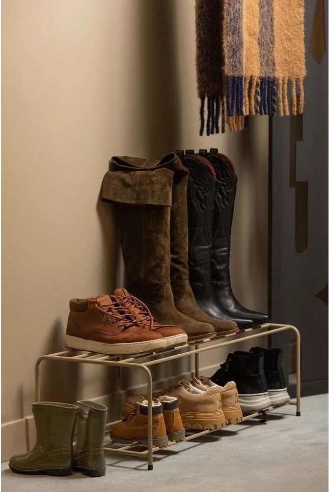 Svetlohnedá kovová skrinka na topánky Josse – WOOOD