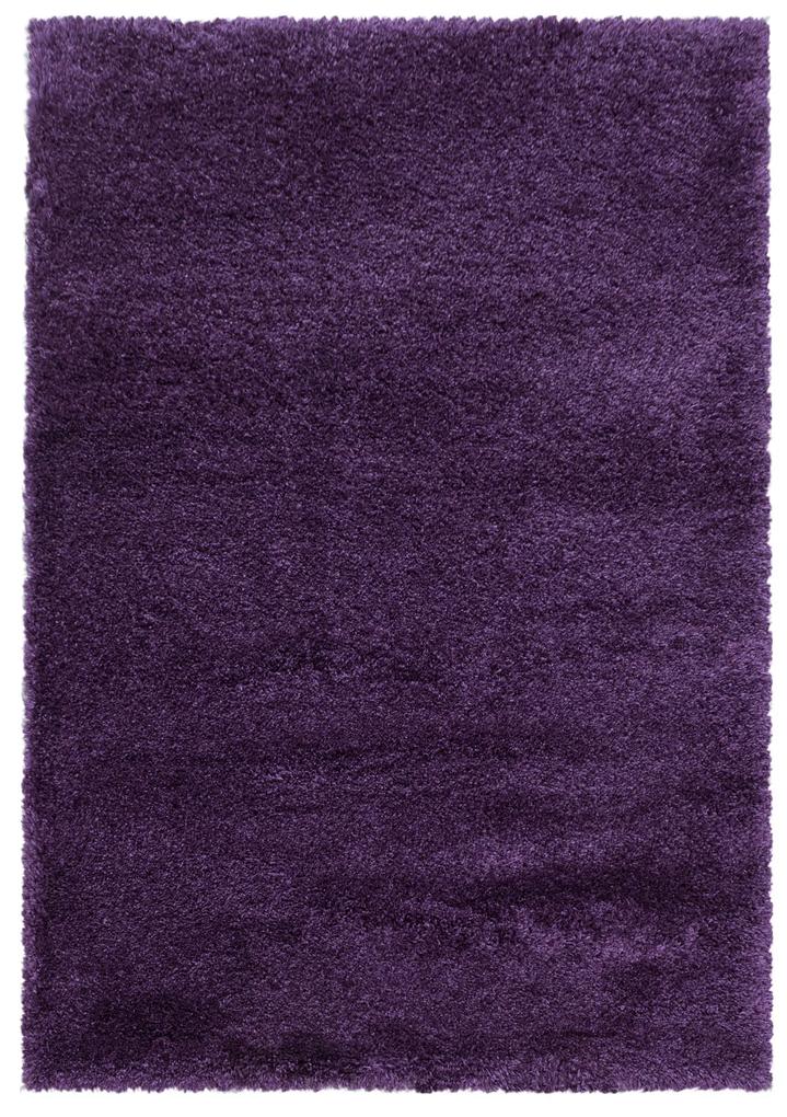 Ayyildiz Kusový koberec FLUFFY 3500, Lila Rozmer koberca: 140 x 200 cm