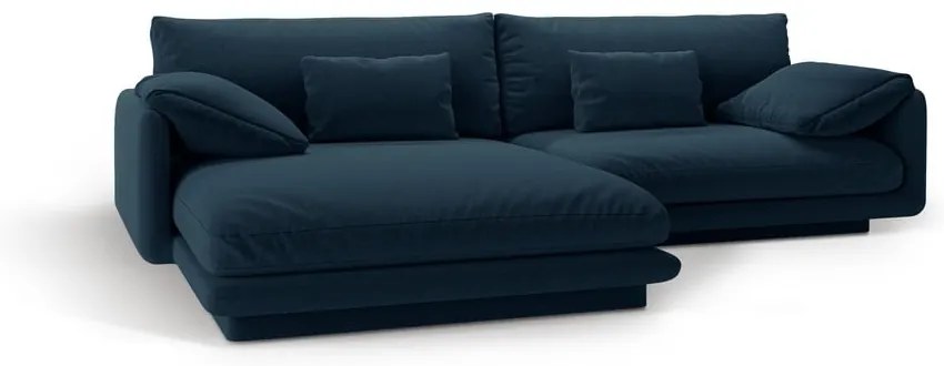 Tmavomodrá rohová pohovka (ľavý roh) Torino – Micadoni Home