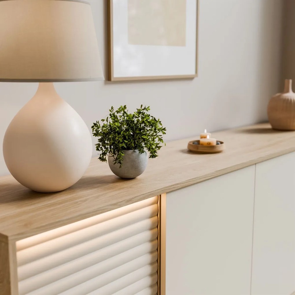 KOMODA CELESTINO 3D1W DUB + KAŠMÍR 184 cm