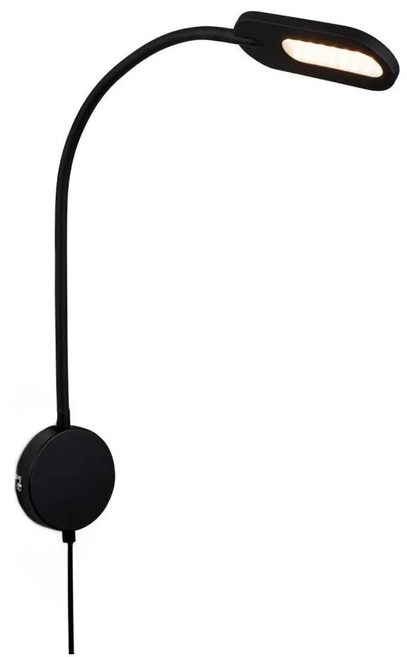 Briloner 2177015 - LED Stmievateľná flexibilná nástenná lampa LED/6W/230V čierna