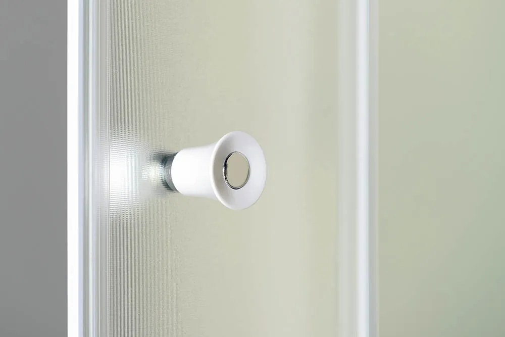 Aqualine Aqualine, AMADEO obdĺžniková sprchová zástena 1100x900mm L/P varianta, sklo Brick, BTS110BTP90