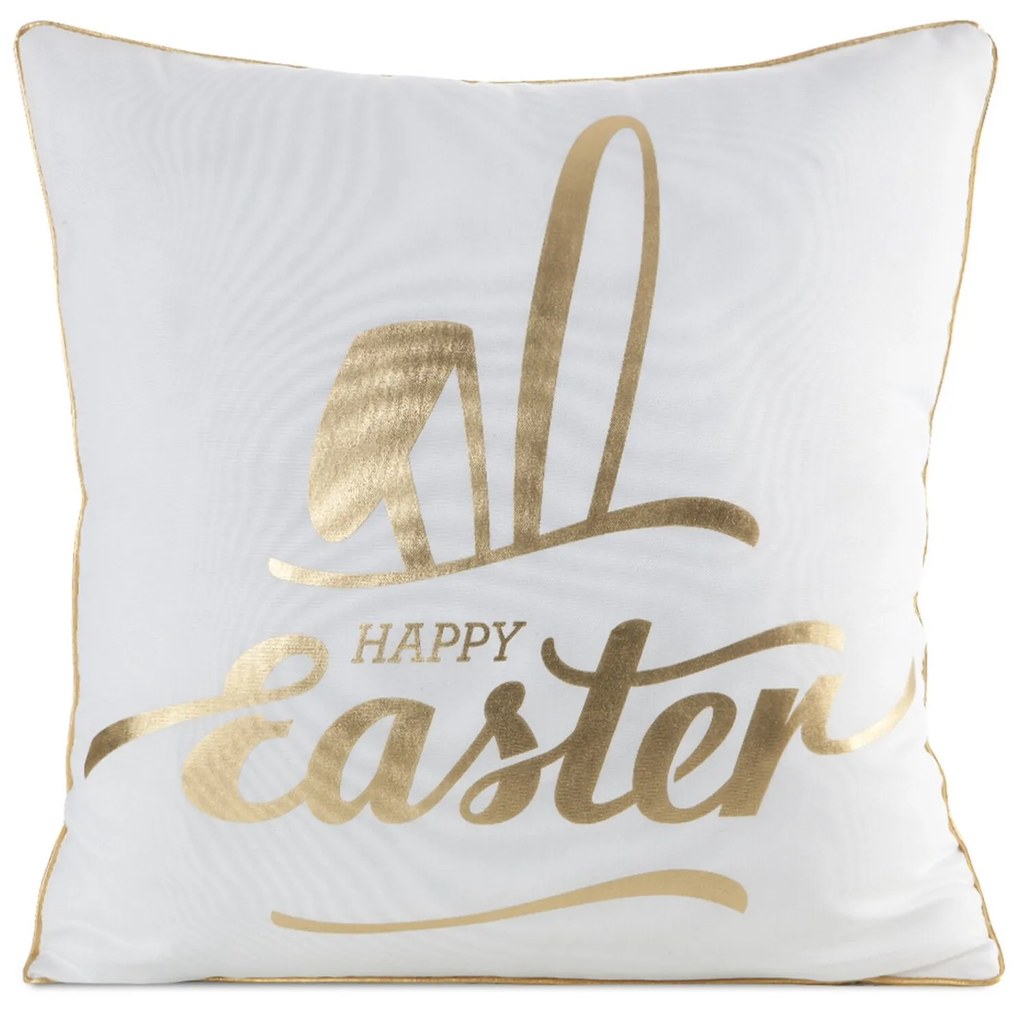 VEĽKONOČNÁ DEKORAČNÁ OBLIEČKA NA VANKÚŠ EASTER41 45X45 CM VZOROVANÁ