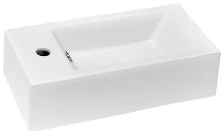 Umývadielko Glacera Bigio 50x25 cm otvor pre batériu vľavo BG5025L