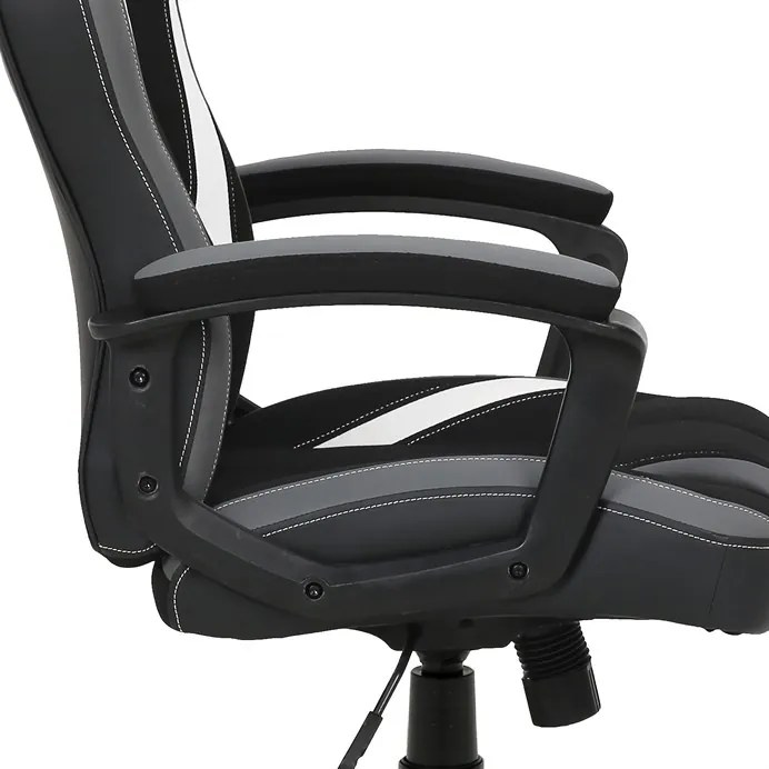 BONTEC Herné kreslo, hojdací mechanizmus, čierna látka, KA-Y326 GREY Farba: Čierna