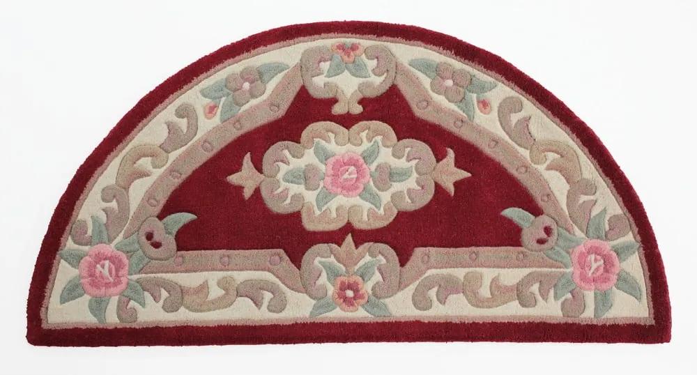 Červený vlnený koberec Flair Rugs Aubusson, 67 × 127 cm