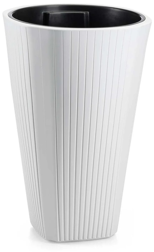 PLASTOVÝ KVETINÁČ MORA 39X61 CM BIELA