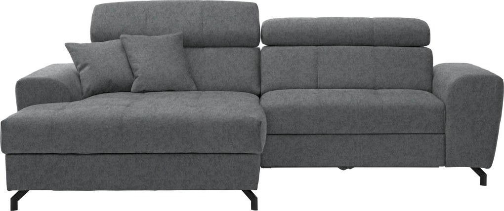 XXXLutz ROHOVÁ SEDAČKA, textil, sivá Carryhome - Sedačky - 000812004406