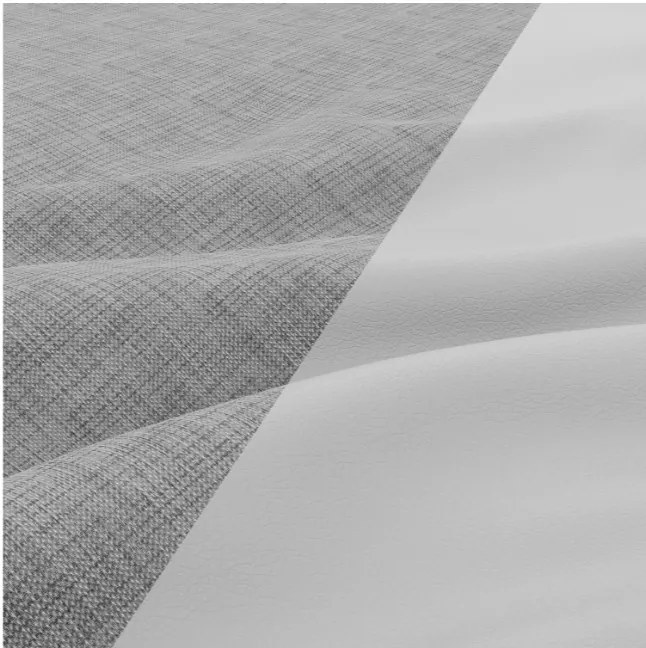 Trojmiestna rozkladacia sedačka LUNA sivá / biela