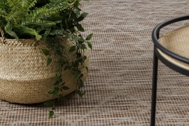 Koberec šnúrkový SIZAL PATIO ploské tkanie 3077 Boho - prírodný / béžový